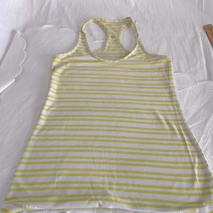 Lululemon Cool Racerback  Twin Strip Sizzle Tank